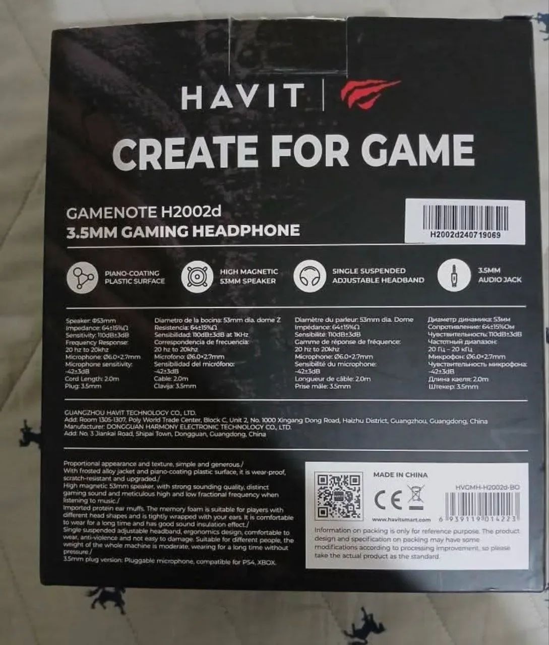 Fone Havit H2002D64285878061571122