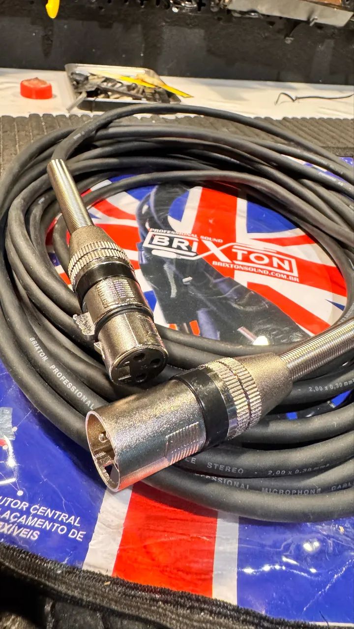 Cabo de Microfone 3  metros, XLR XLR canon
