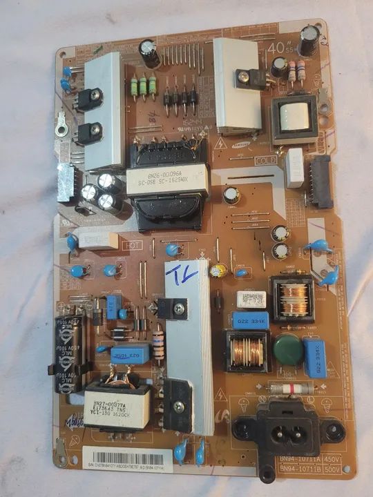 Placa fonte tv samsung un40ku6000g bn94-10711a funcionando perfeitamente.  - Foto 3