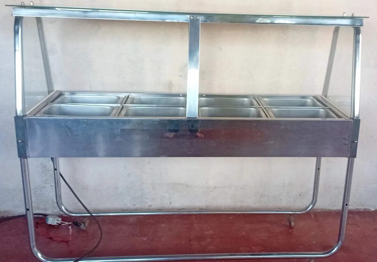 Bancada de aquecimento para buffet