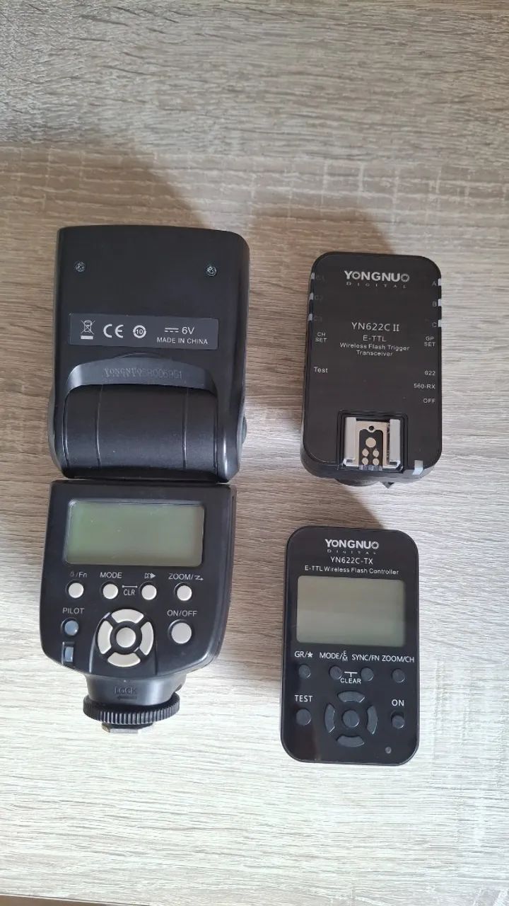 Câmera Canon Rebel T6 + lente 18-55mm + Flash - Foto 5