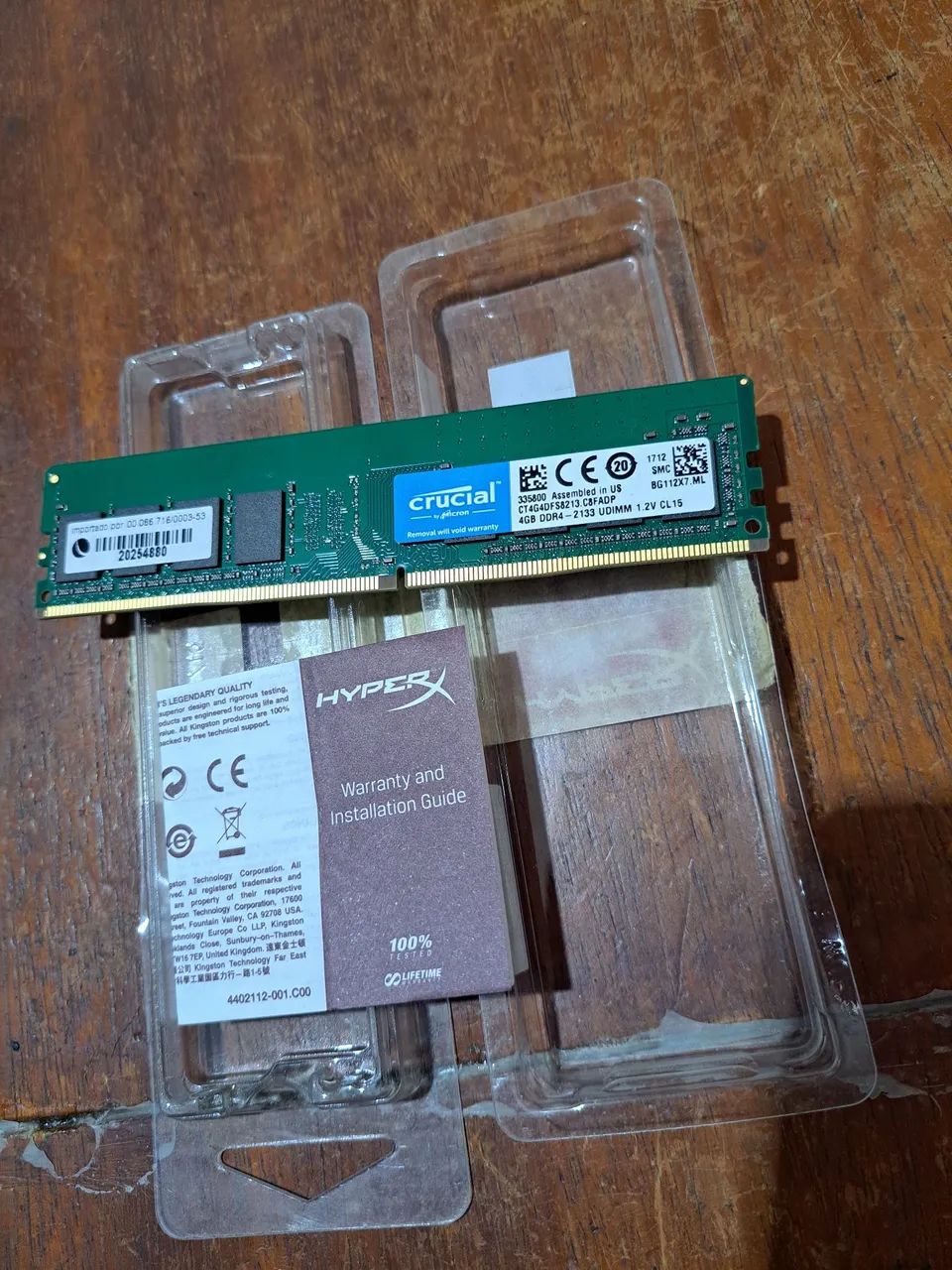 Memória RAM Crucial 4GB DDR4 2133Mhz - Foto 2