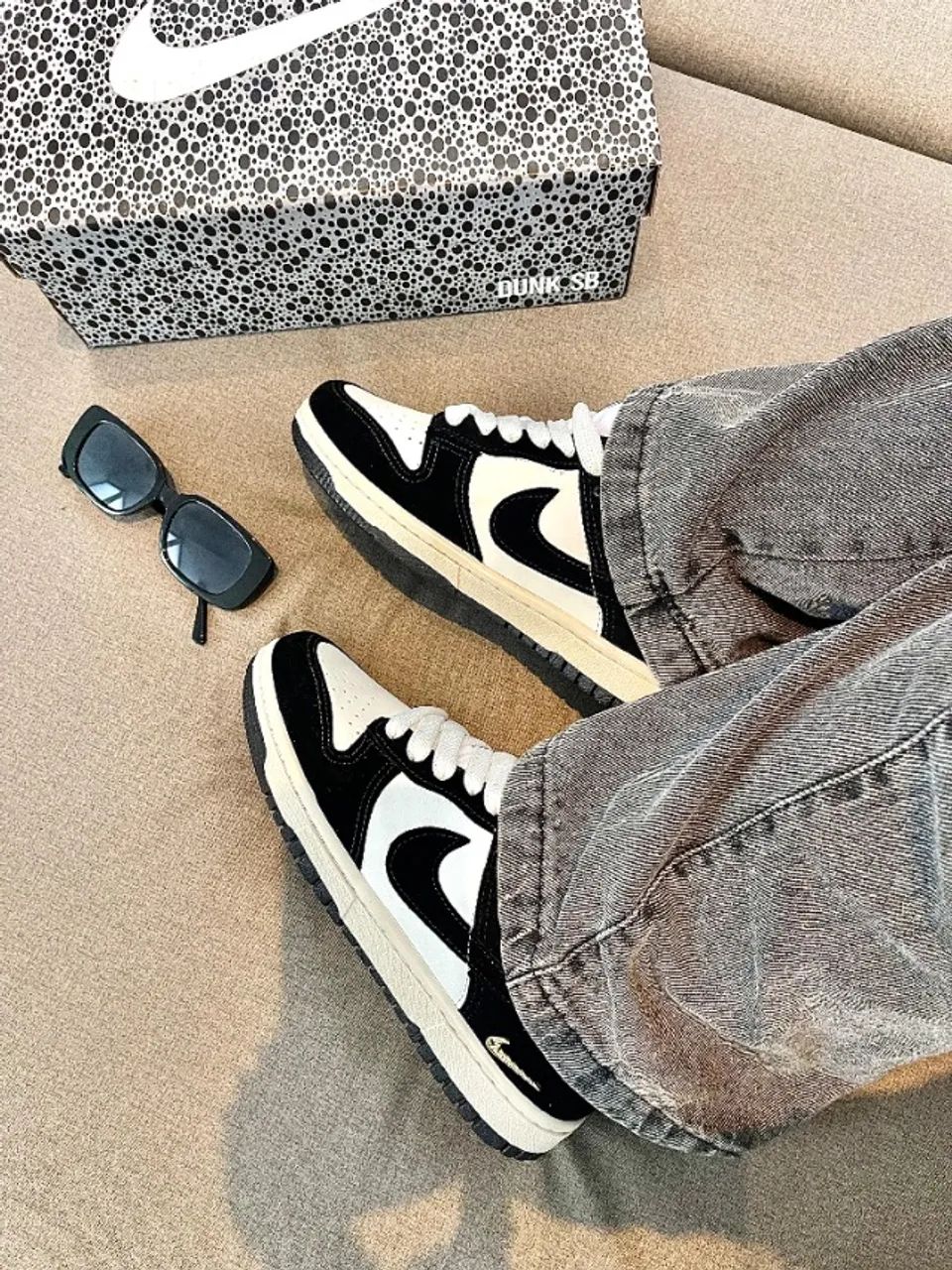 Nike Sb Dunk Low Preto Feminino - Foto 5
