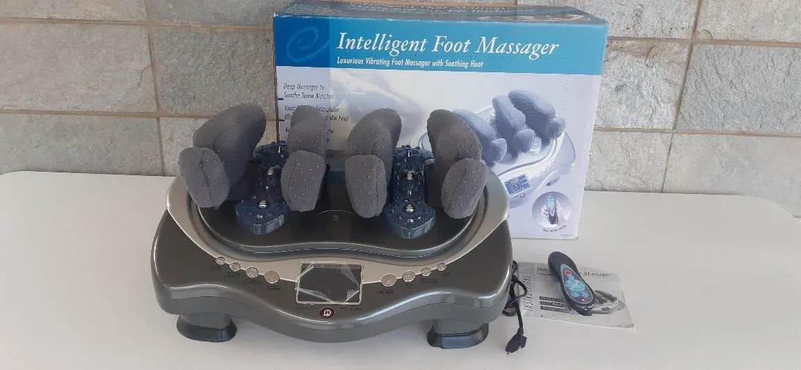 Massageador de pés vibratório com aquecimento