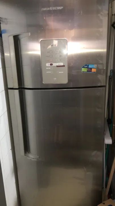 Geladeira Brastemp inox duplex 