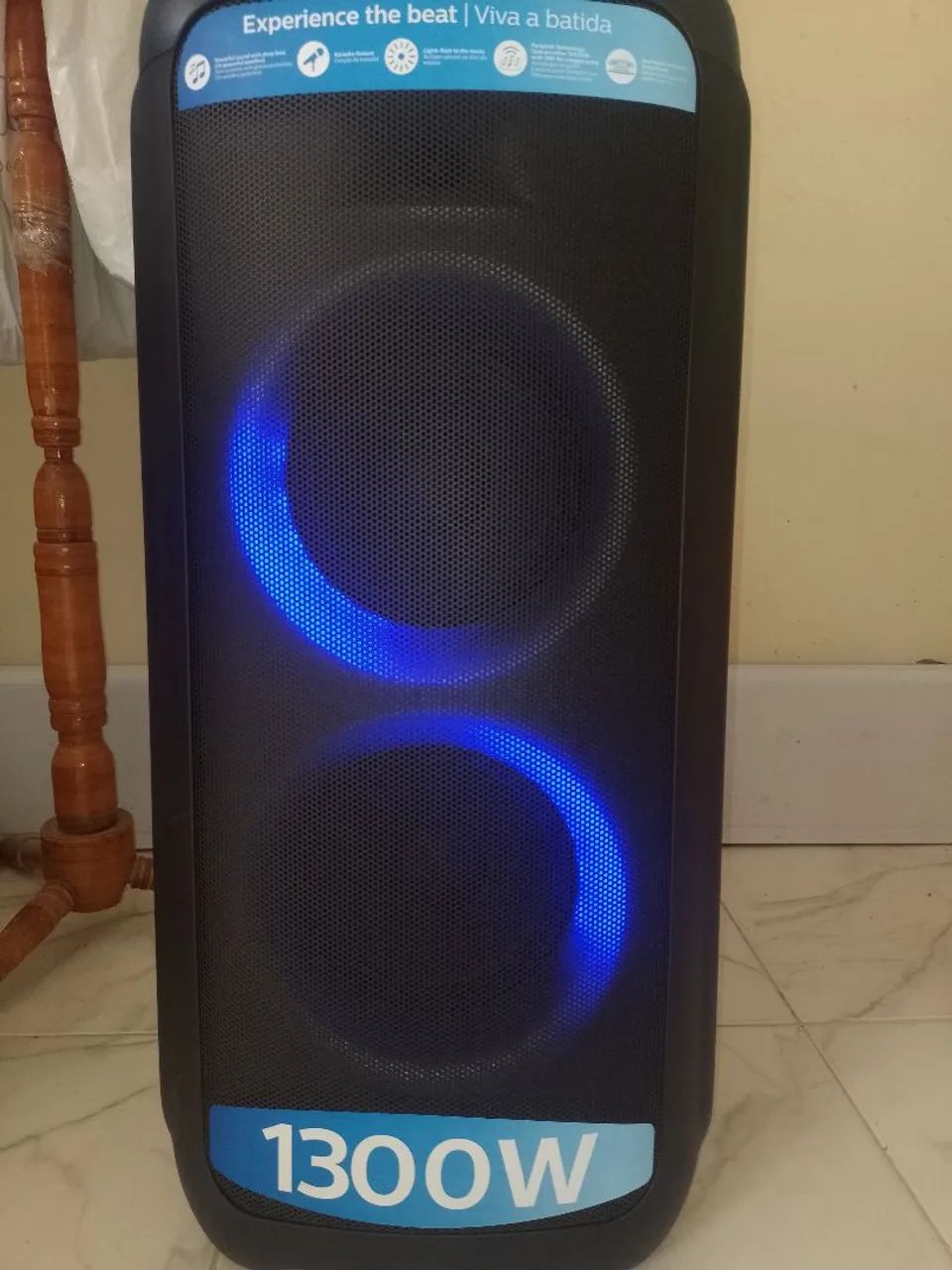 Caixa de Som Philips Bluetooth 1300W - Foto 4