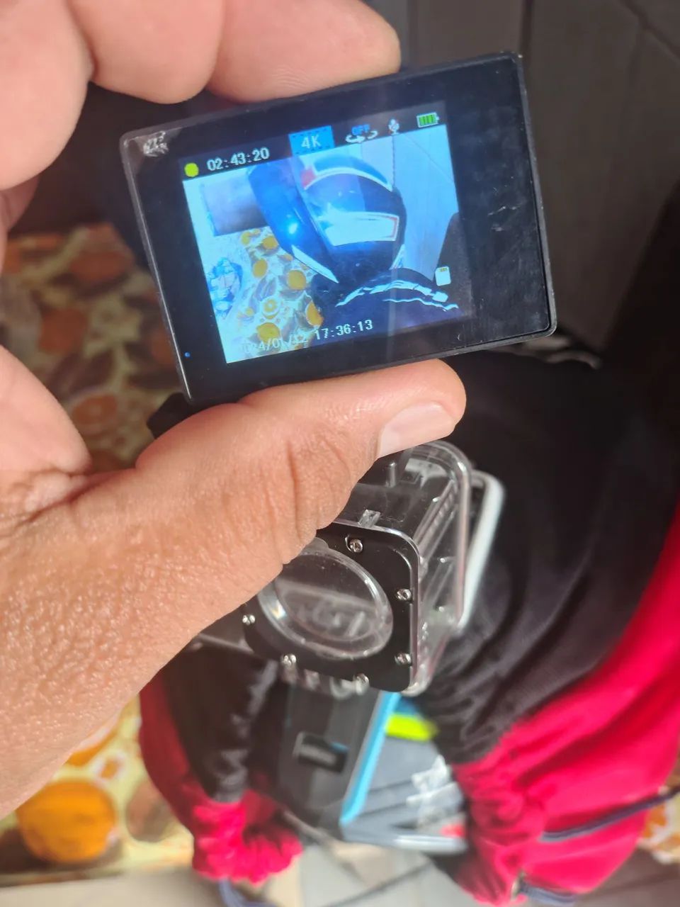 Câmera 4K Ultra HD com Acessórios para Moto. Só foi usada pra teste - Foto 4