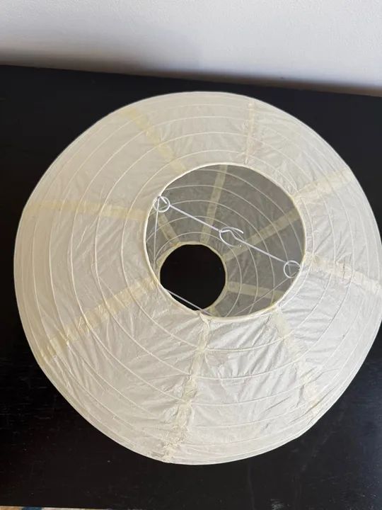 Luminária de papel bege - Foto 4