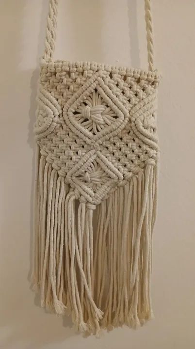 Bolsa de macramê H&M tiracolo - Foto 3
