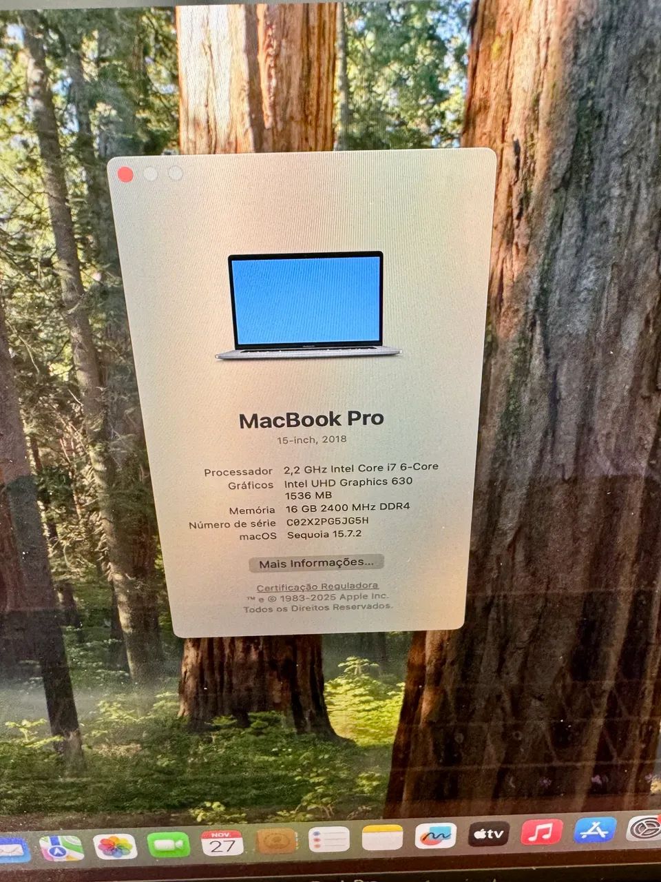 MacBook Pro 2018 15? i7 16GB RAM 256SSD Radeon Pro 555 - Notebooks