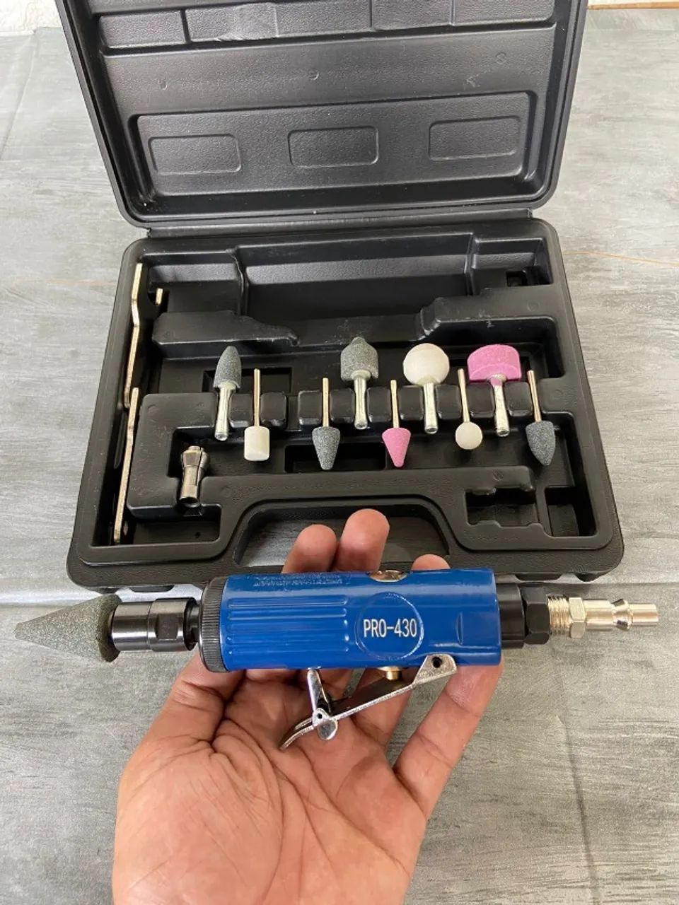 Kit versátil PDR: retífica pneumática com 16 acessórios prontos! - Foto 3