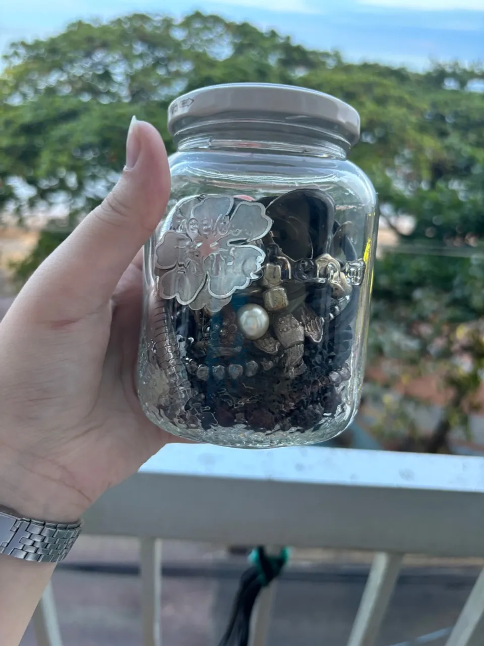 Pote de joias misteriosas de prata 925 estilo vintage
