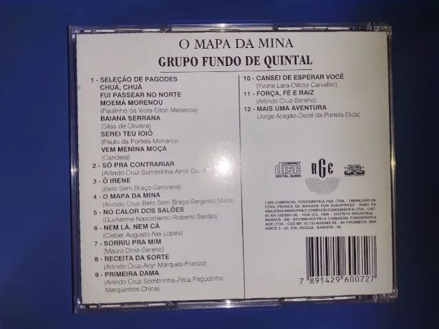 CD Original Fundo de Quintal o Mapa da Mina, Usado Otimo Estado de Conservação - Foto 3