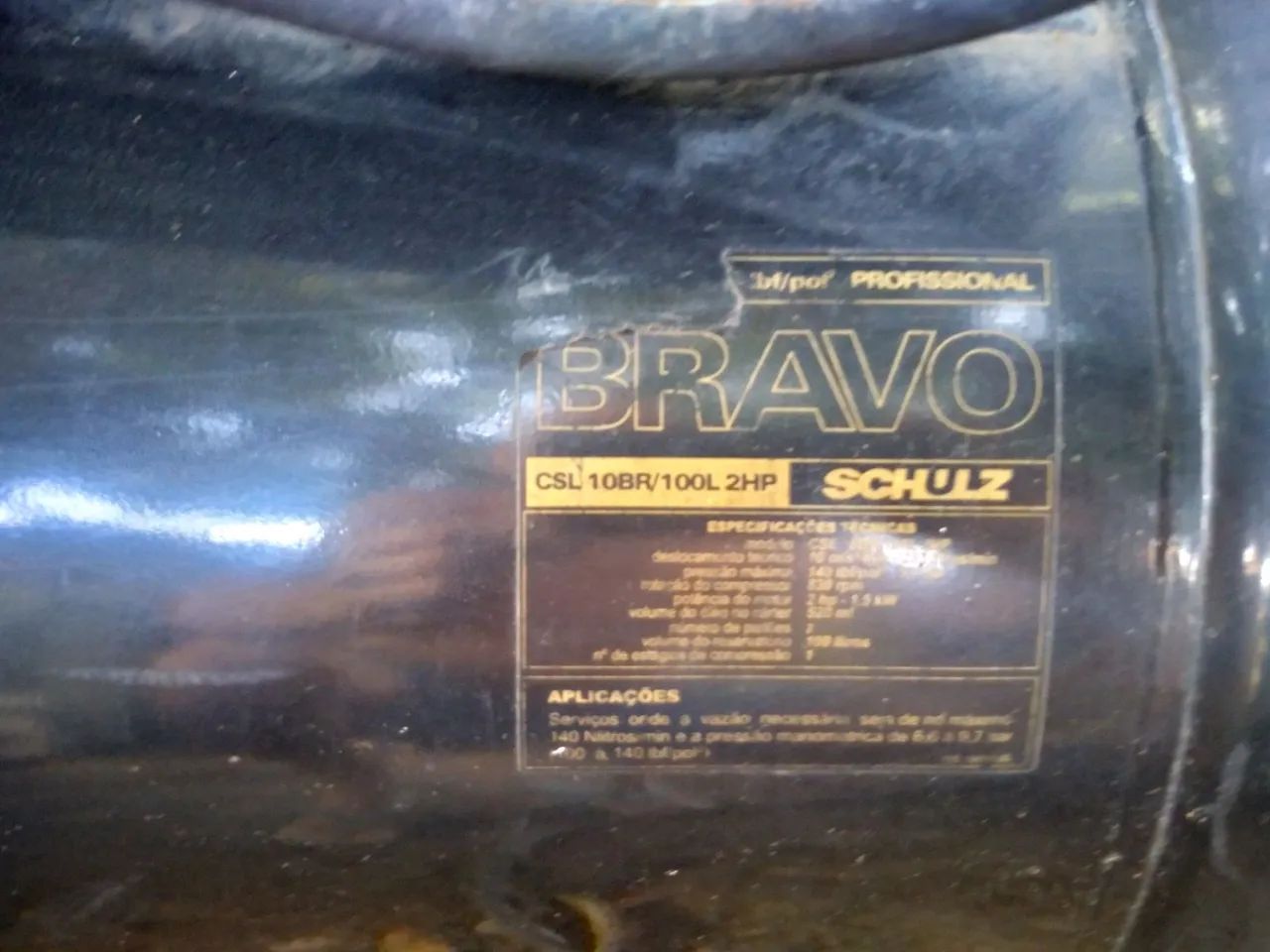 Compressor de ar HULK Bravo Profissional 100 Litros - Foto 3