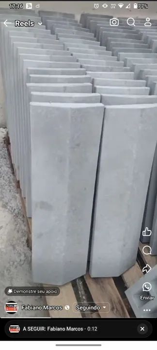 Cobogó e pingadeiras reta e duas águas  - Foto 2