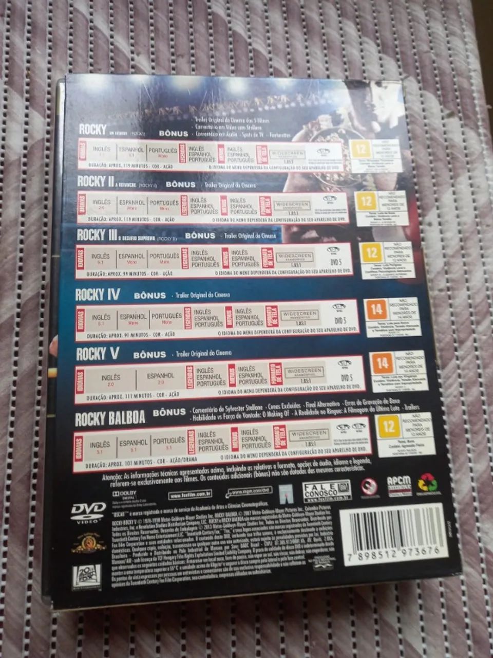Box DVD Rocky 1 ao 6 - Foto 3