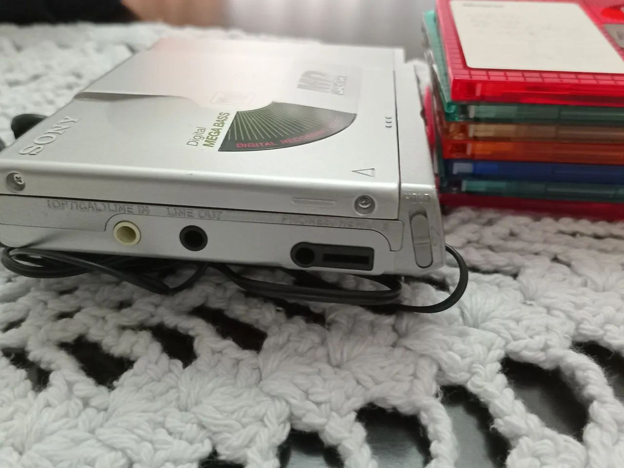 Mini Disc Player Sony MZ-R 37com Case e 7 mini disc lê descrição  - Foto 5