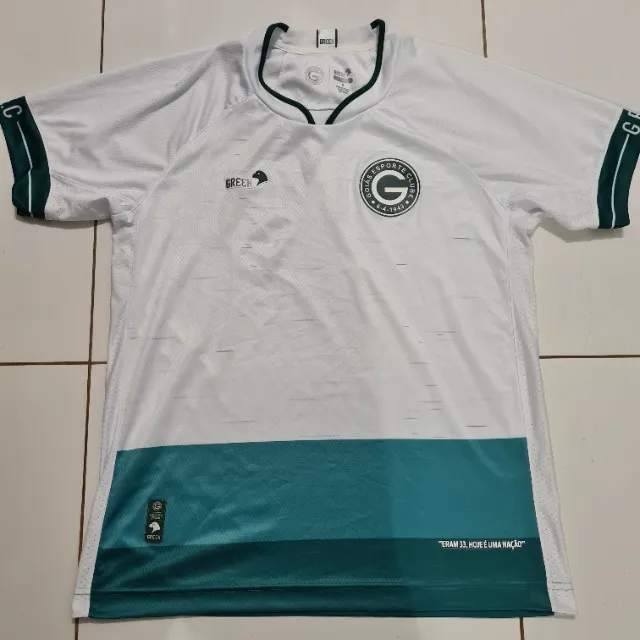 Camisa Goiás Gr33n Branca Tamanho G