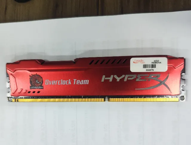 Memória RAM HyperX Fury, 4GB, 1866MHz, DDR3, CL10, Vermelho - HX318C10FR/4