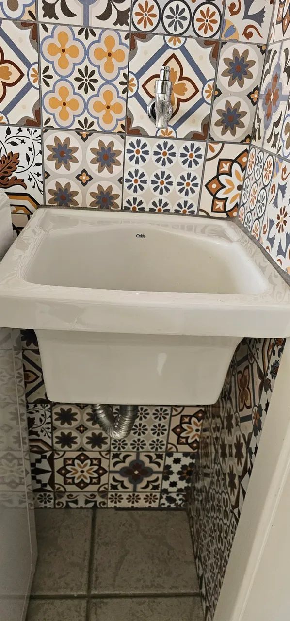Tanque Celite Branco Brilhante 40 cm   - Foto 2