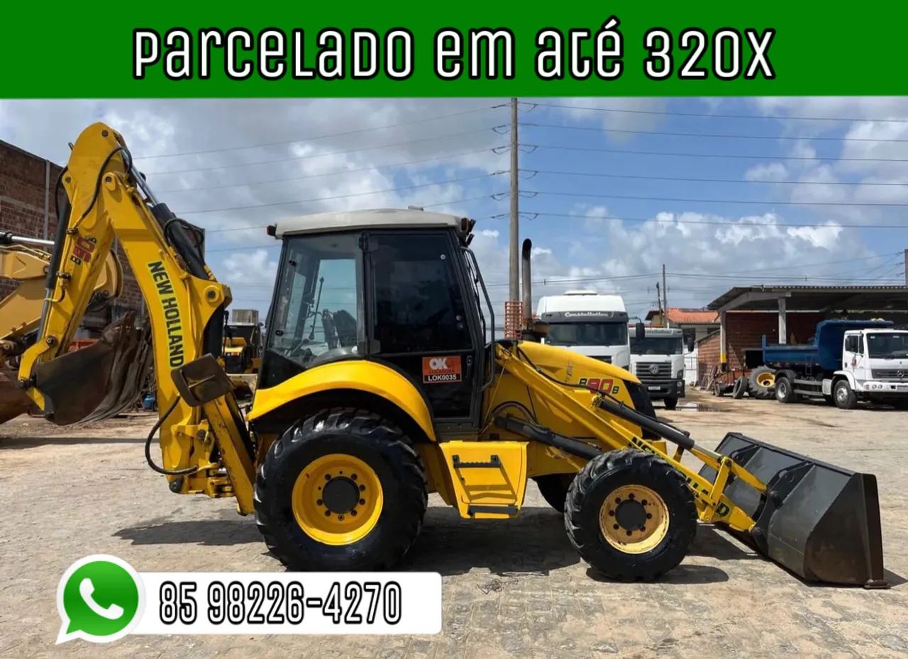 Retroescavadeira new holland.