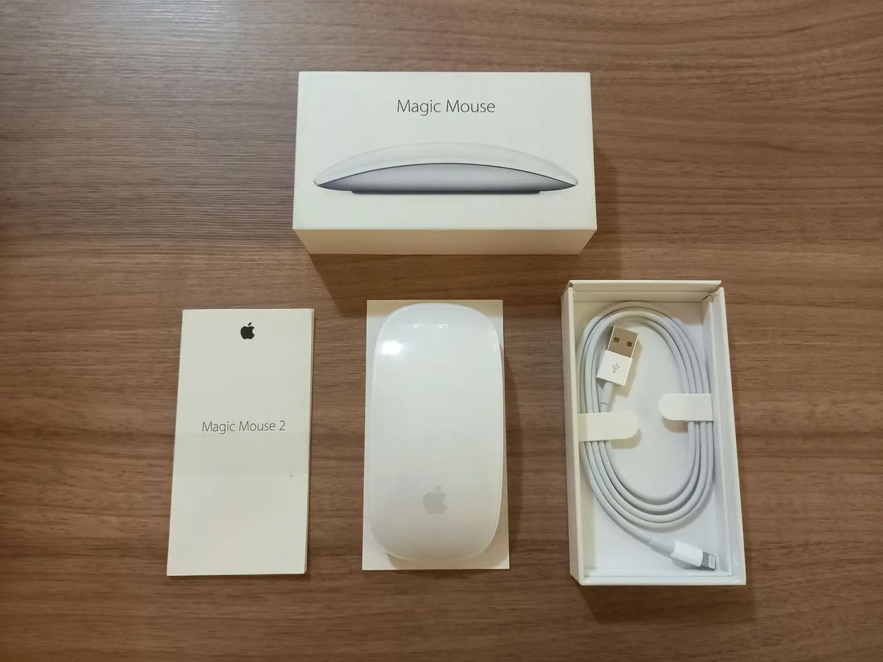 Apple Magic Mouse 2 IMPECÁVEL - Com Caixa, Manuais LACRADOS e Cabo NOVO 