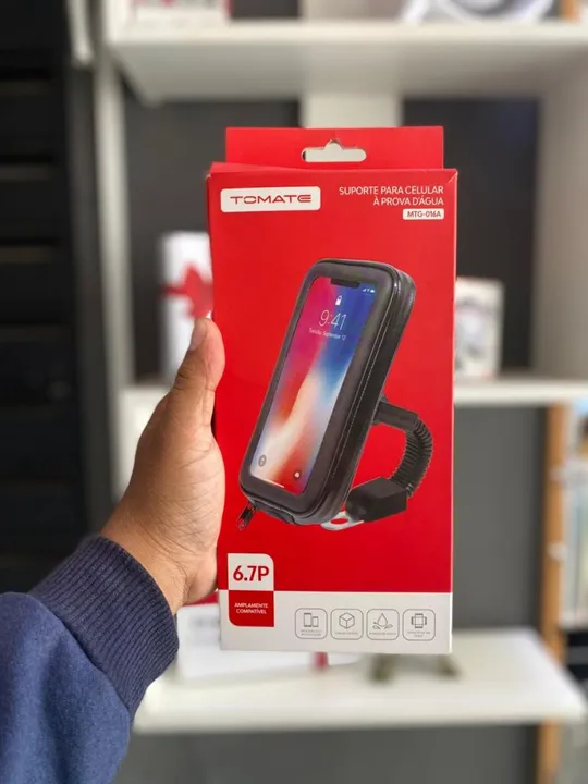 Suporte celular de moto à prova d'água - entrega à domicílio em São Luís