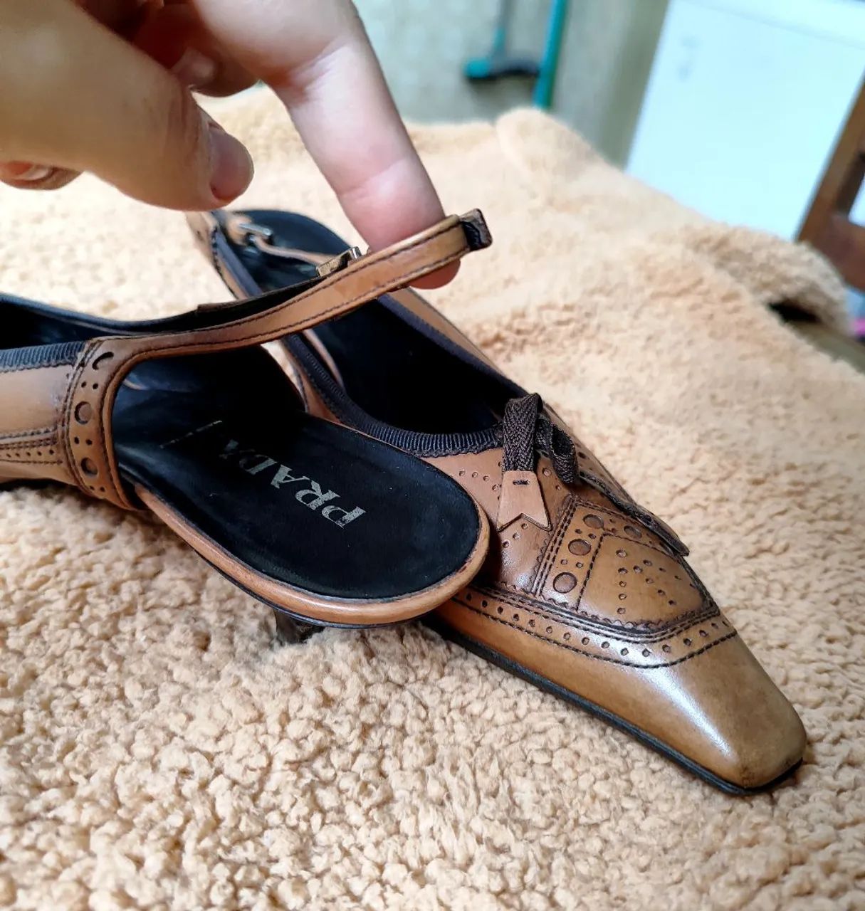 Salto Prada em couro - Foto 3