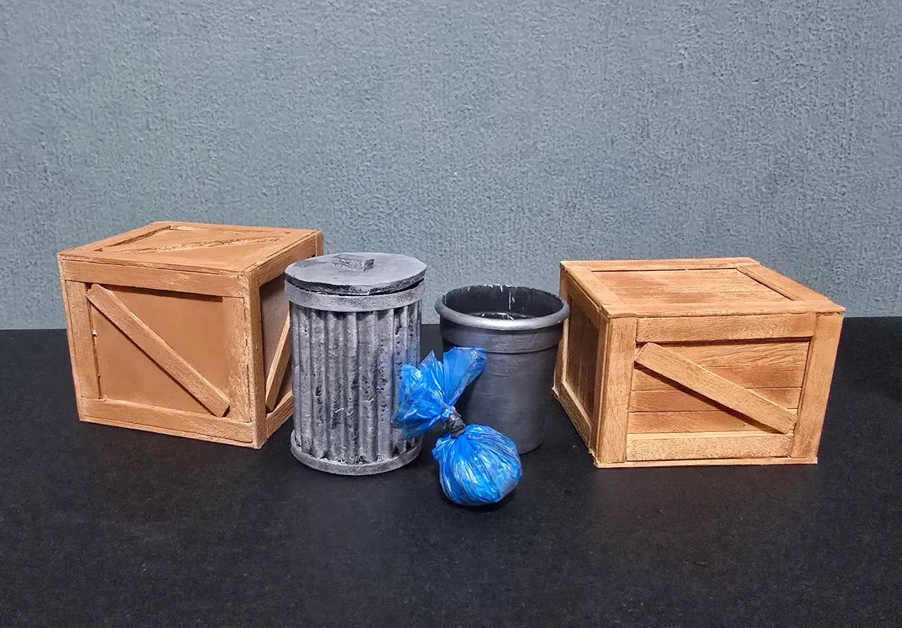 Kit diorama acessórios para action figures 