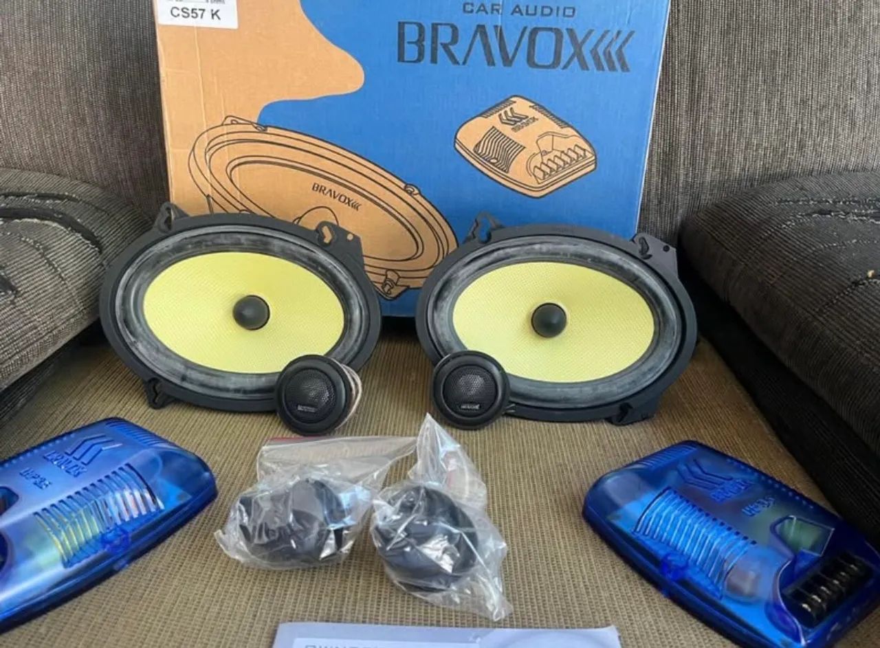 Raro kit duas vias Bravox CS57k Pioneer Focal Sony kenwood JL Áudio Hertz audiobahn - Foto 2