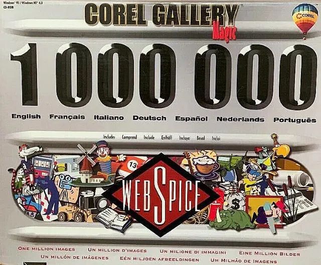 Corel Gallery 1 Milhão De Imagens 1998 - Edição Completa