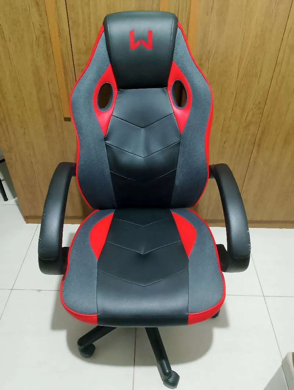Cadeira Gamer Warrior Preta e Vermelha