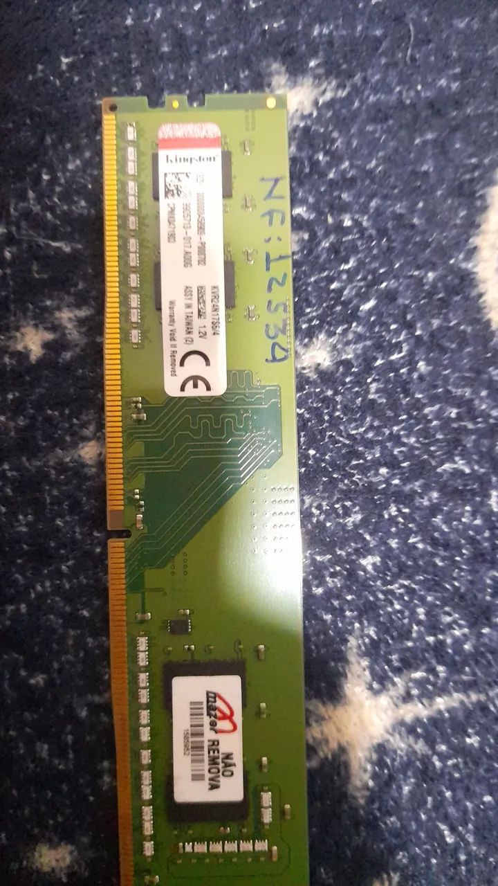 Memória RAM Kingston 2 pente de 4GB DDR3