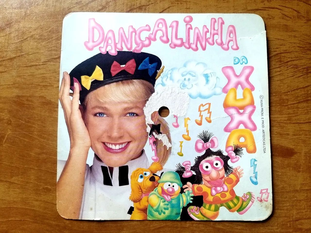 Card de papelão raro - Dançalinhas da Xuxa