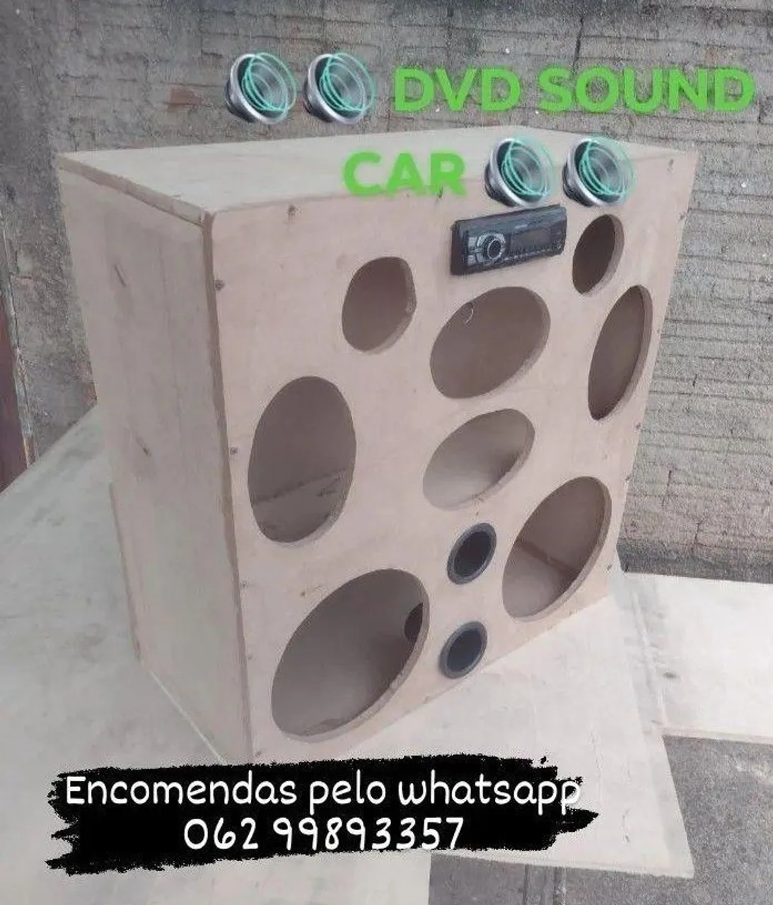 Caixa residencial pra 2 graves