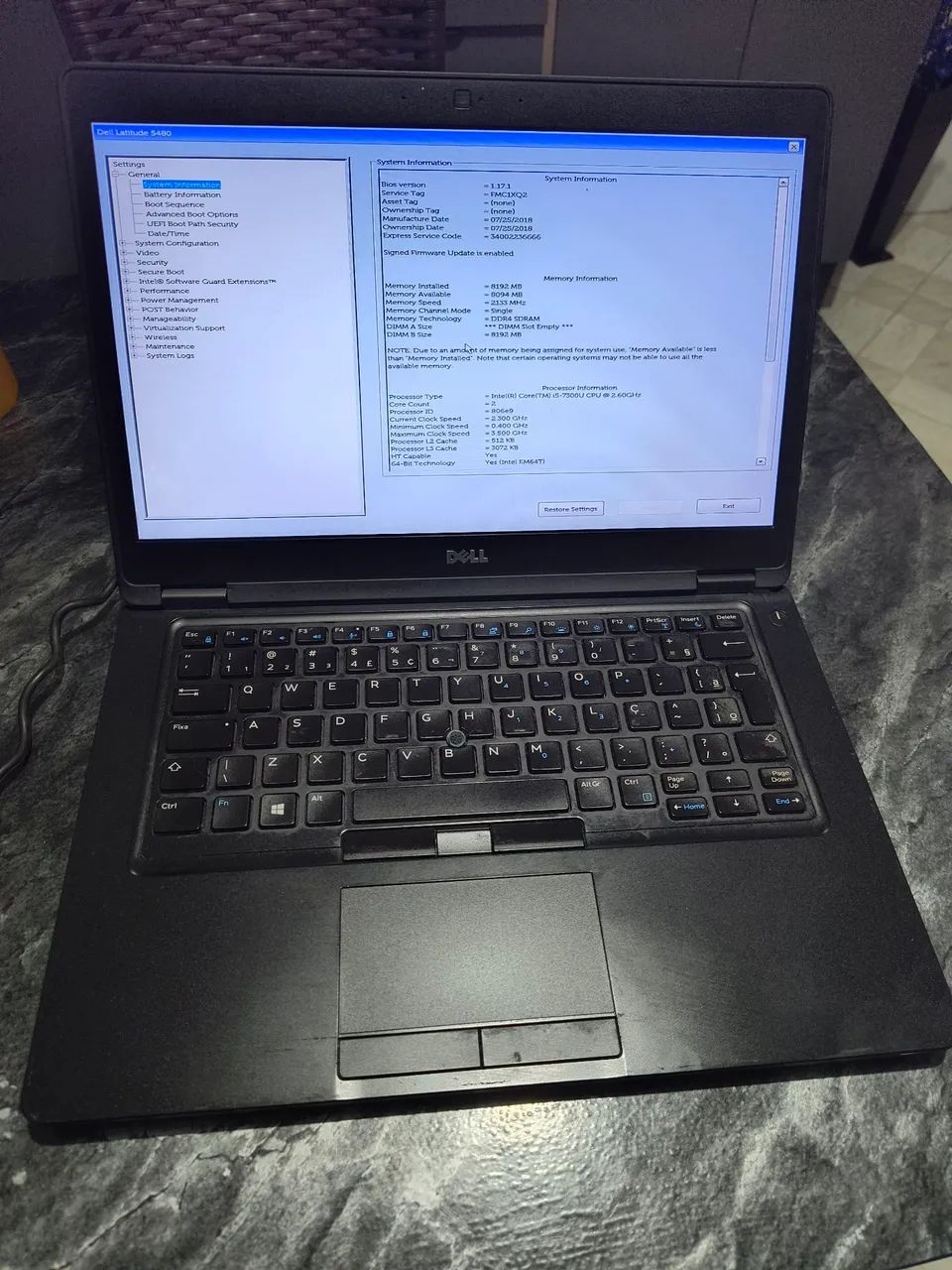 Dell Latitude 5480 -