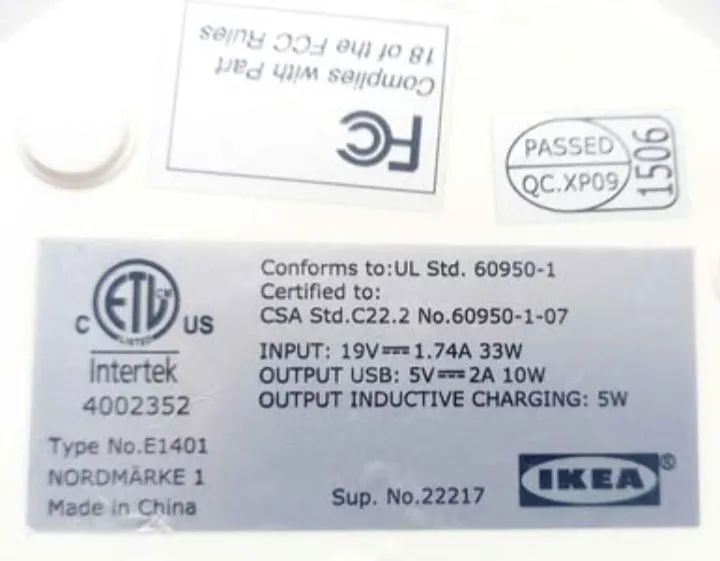 Carregador por Indução Ikea - Modelo Intertek E1401 - Foto 5