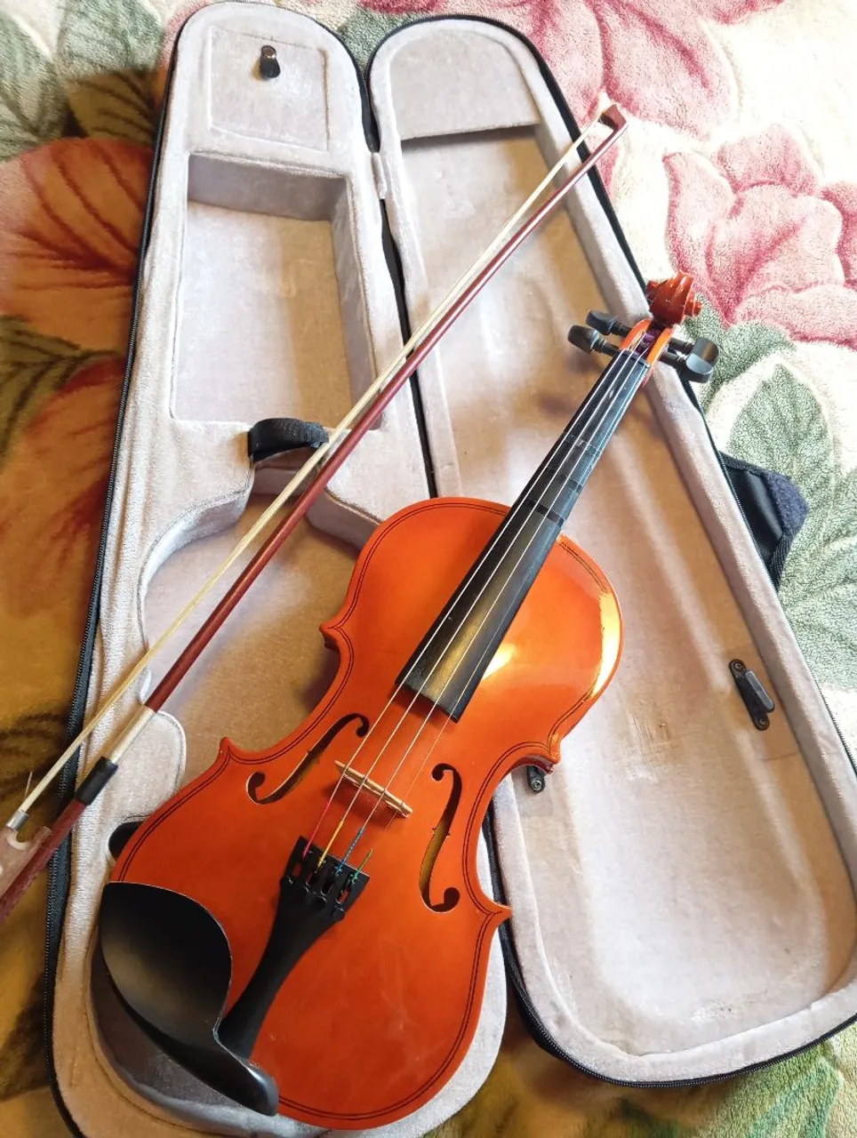 Violino com Arco e Estojo