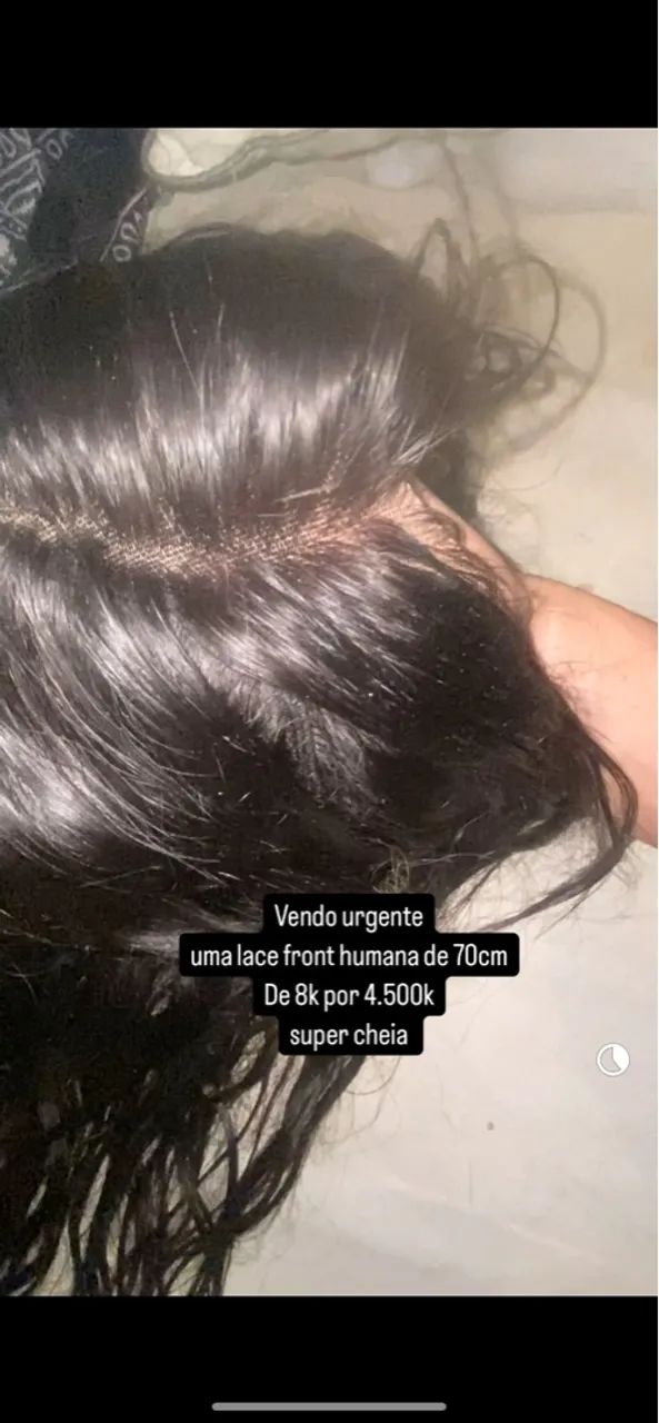 Lace Front Humana 70cm Super Cheia