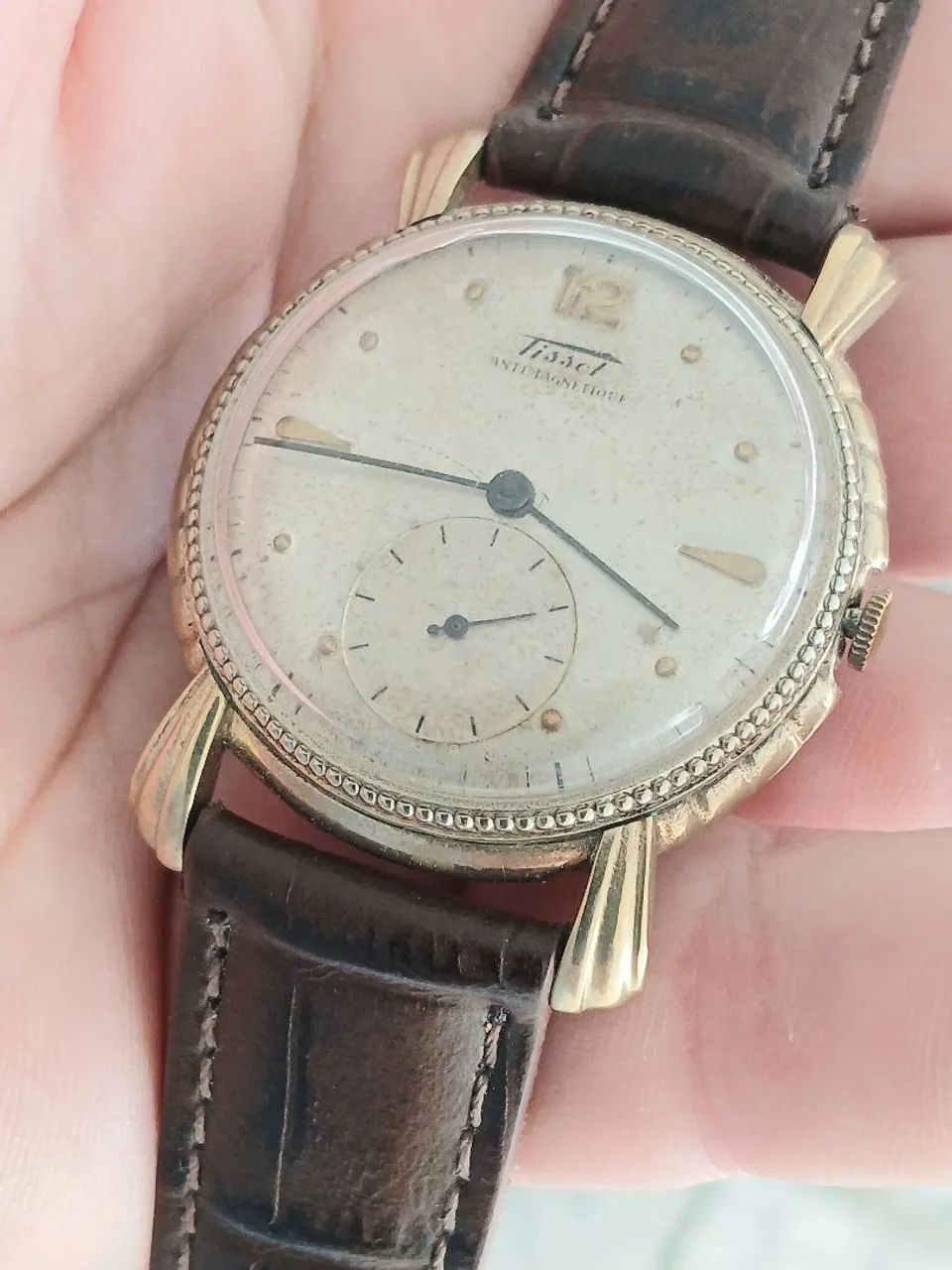 Relógio Tissot Antimagnétique Vintage à corda década de 1940  - Foto 4