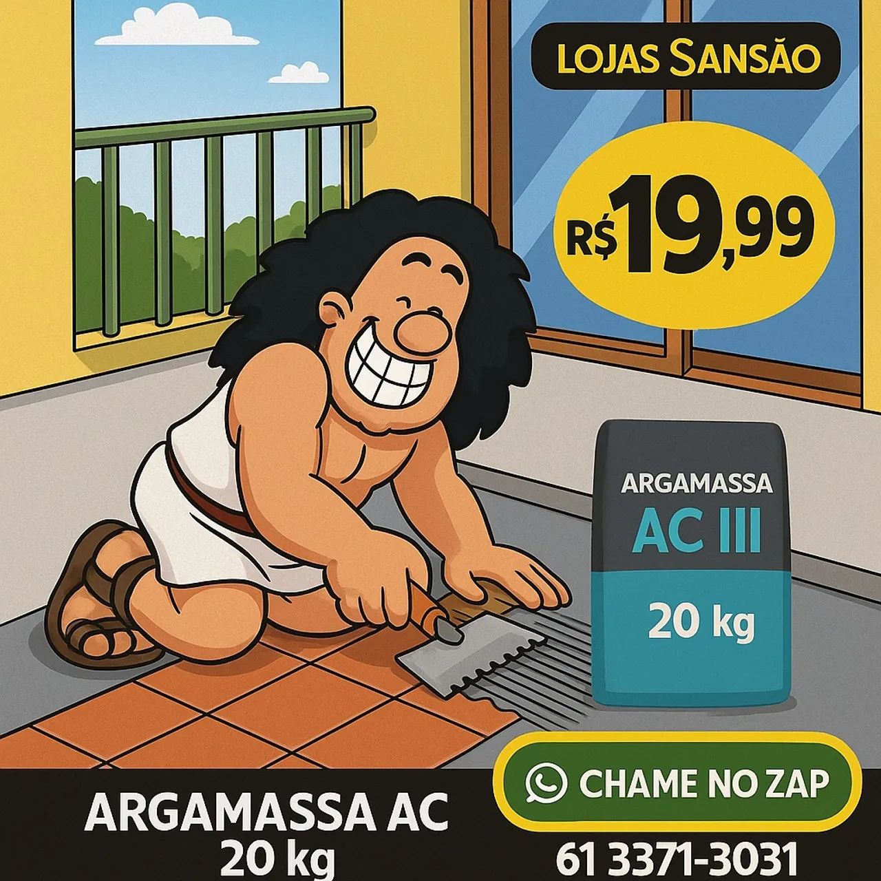Argamassa AC III 20kg - Oferta Imperdível!