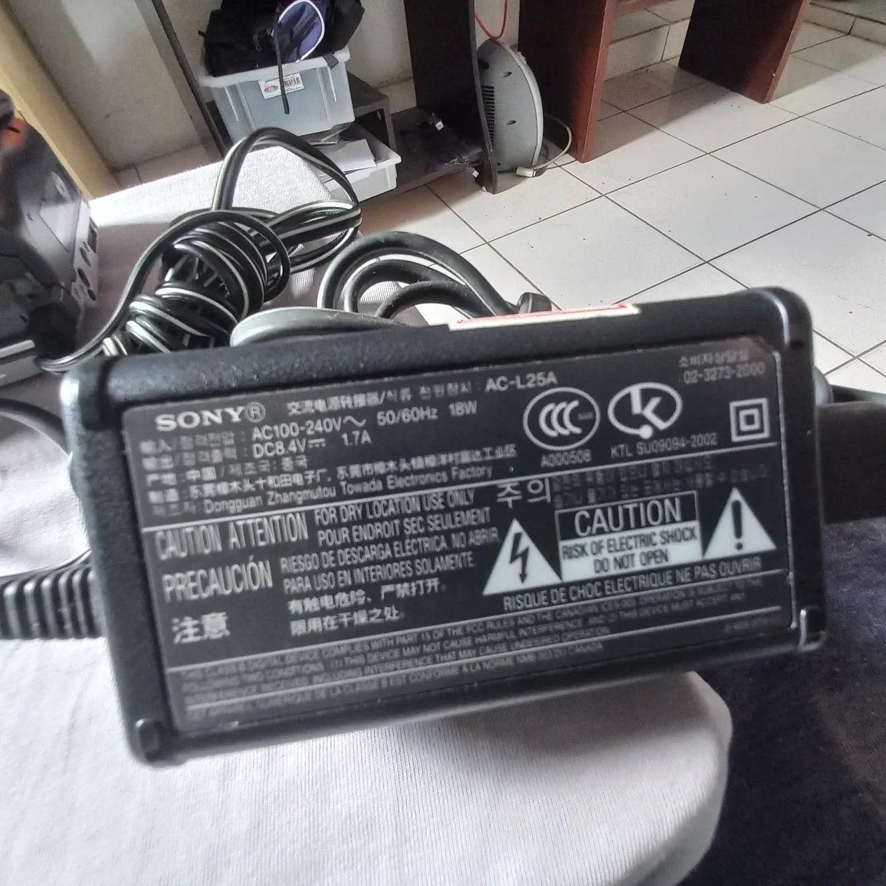 ADAPTADOR para camera digital sony AC-L25A