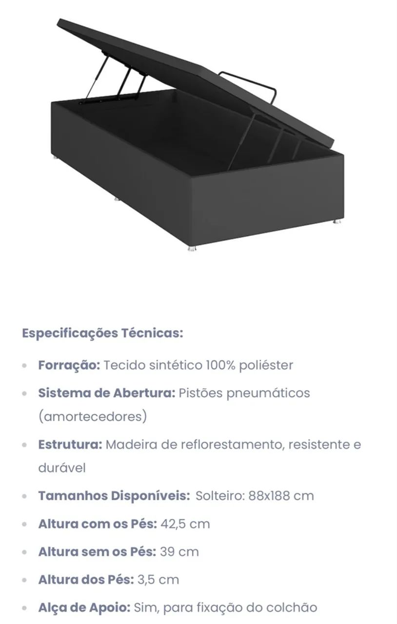 Base Sommier Baú Fashion Cori  - Foto 3