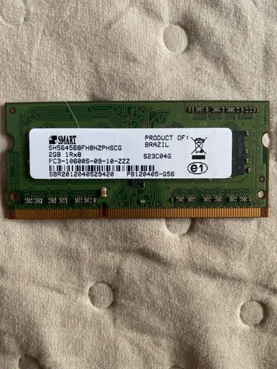 Memória RAM 2GB DDR3 SMART Usada