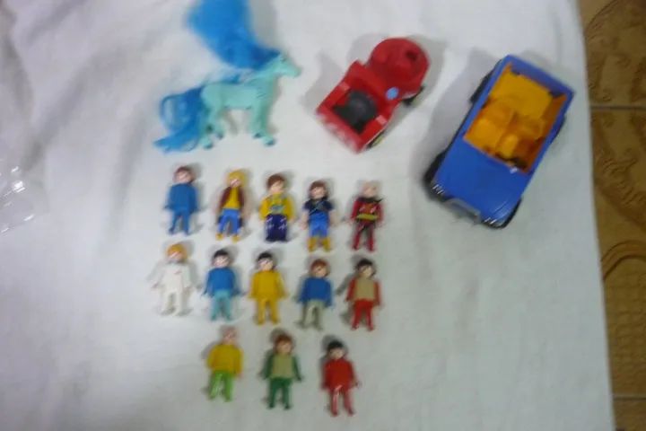 Playmobil Trol Miniaturas Carrinhos, Cavaloe Bonecos Leia Descrição - Foto 5