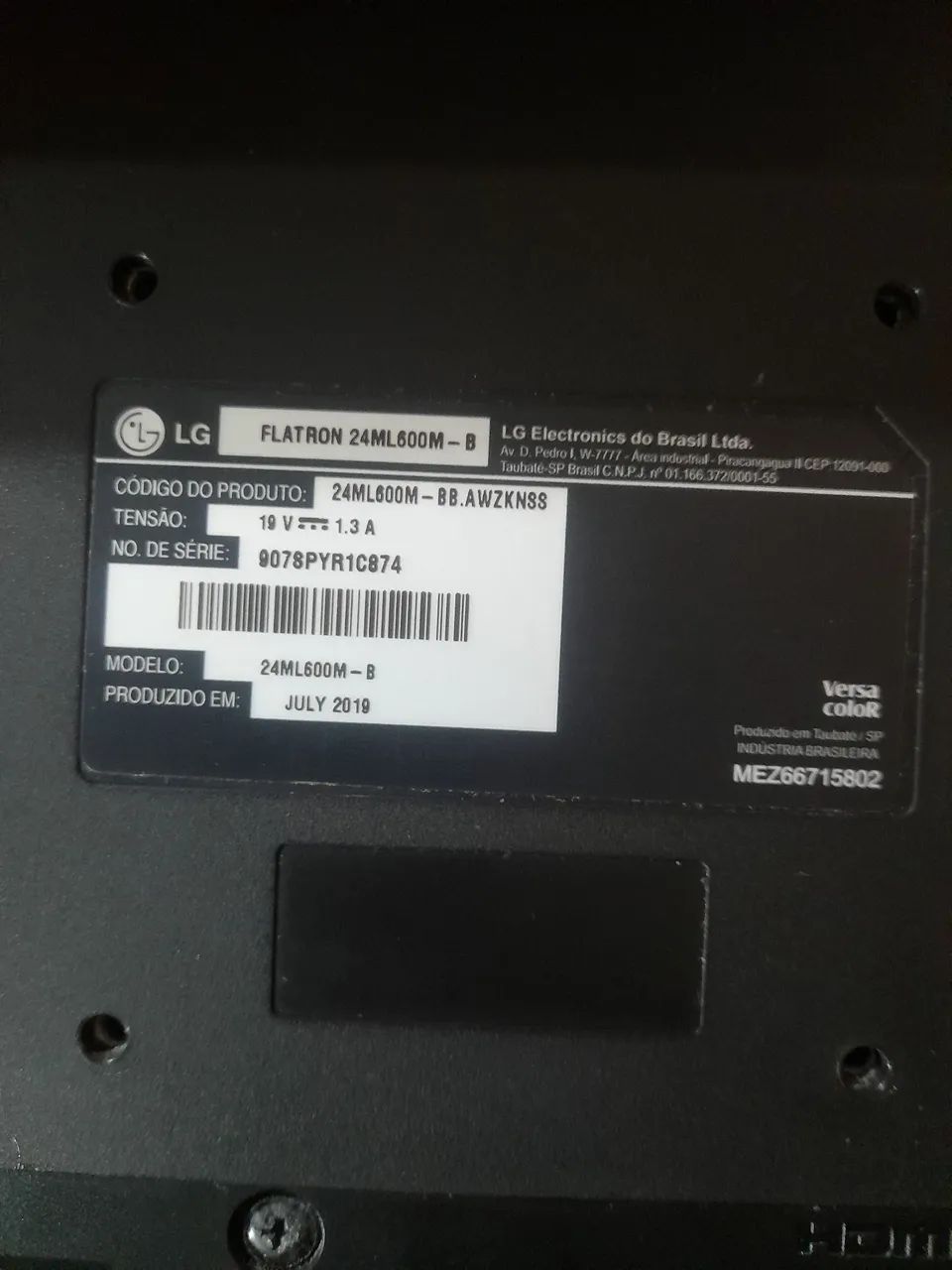 Monitor com defeito64317908489987121