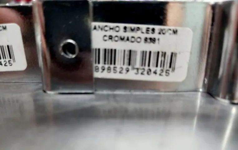 50 Ganchos 20cm Parede Canaletada NOVO - Foto 4