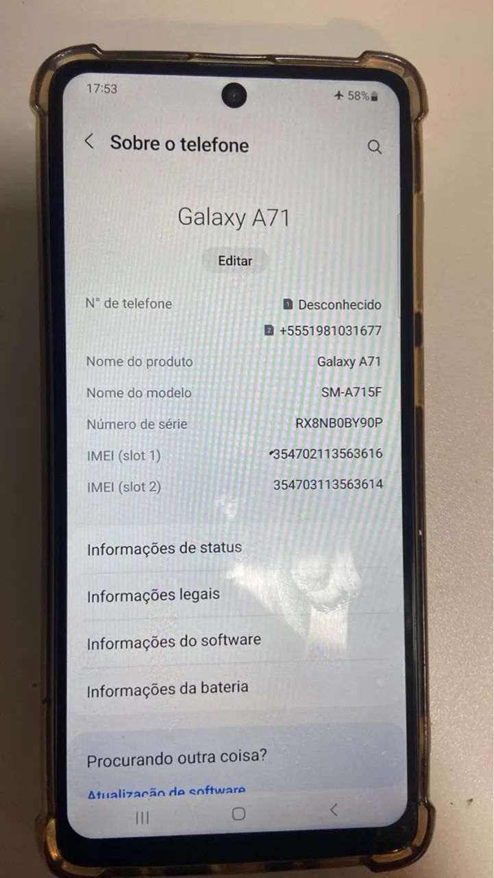 Telefone Samsung A71  - Foto 2