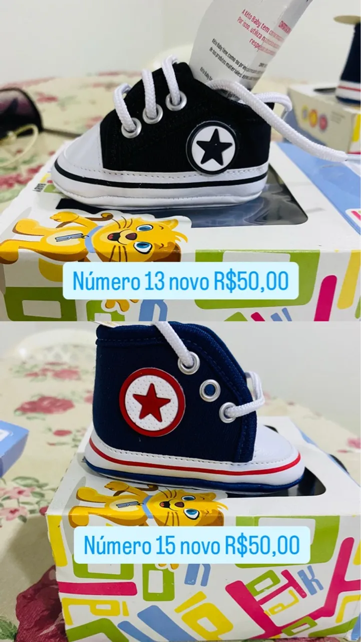 Tênis Infantil novo - Números 13 e 15