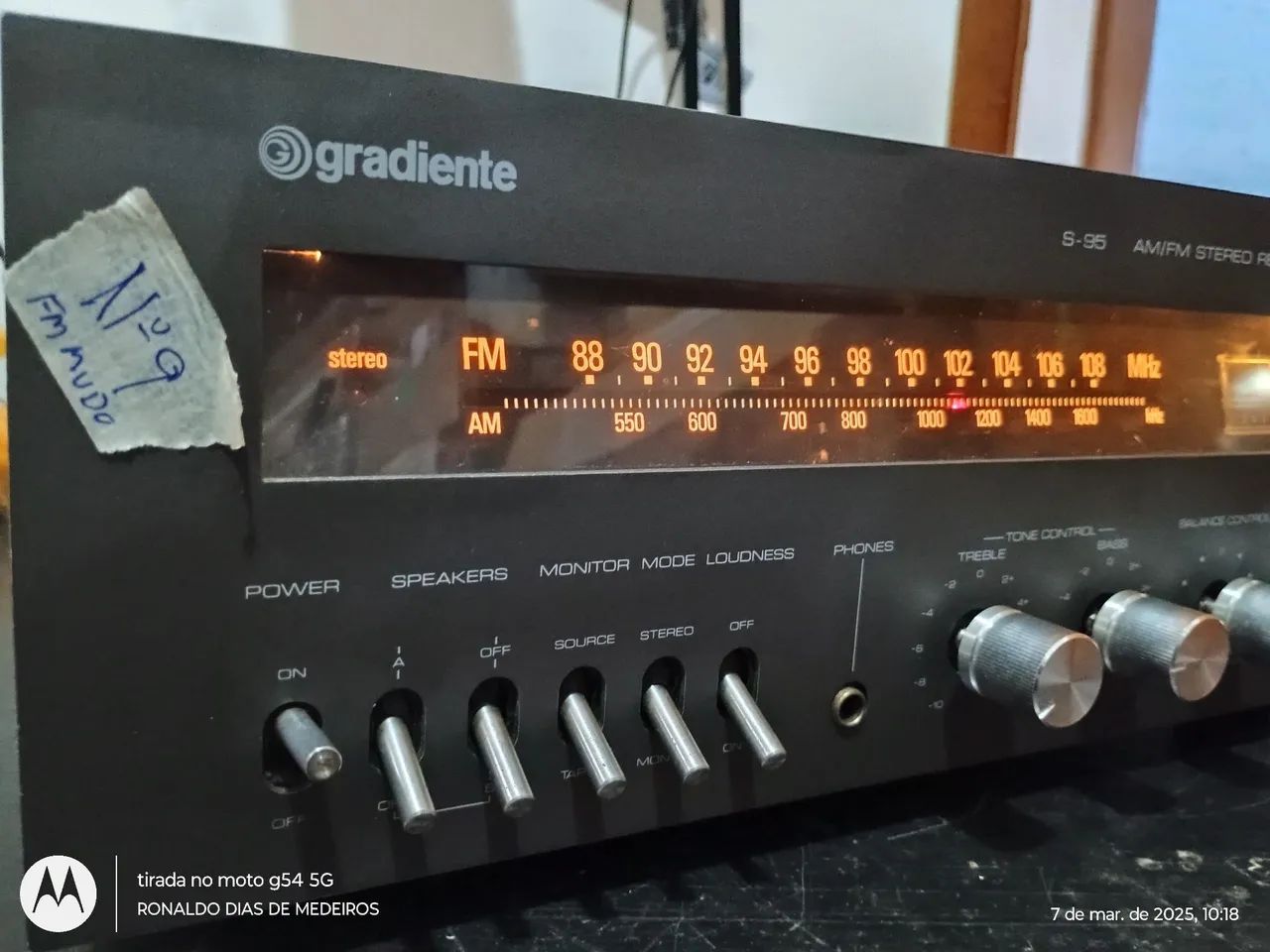 RECEIVER  Gradiente AM/FM Estéreo s95 ( n°9 ) - Foto 2